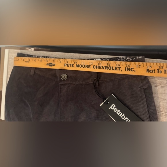 Betabrand Cordaround Corduroy Pants Dark Grey Dress Pants Comfortable NWT 36x34 - Picture 9 of 11